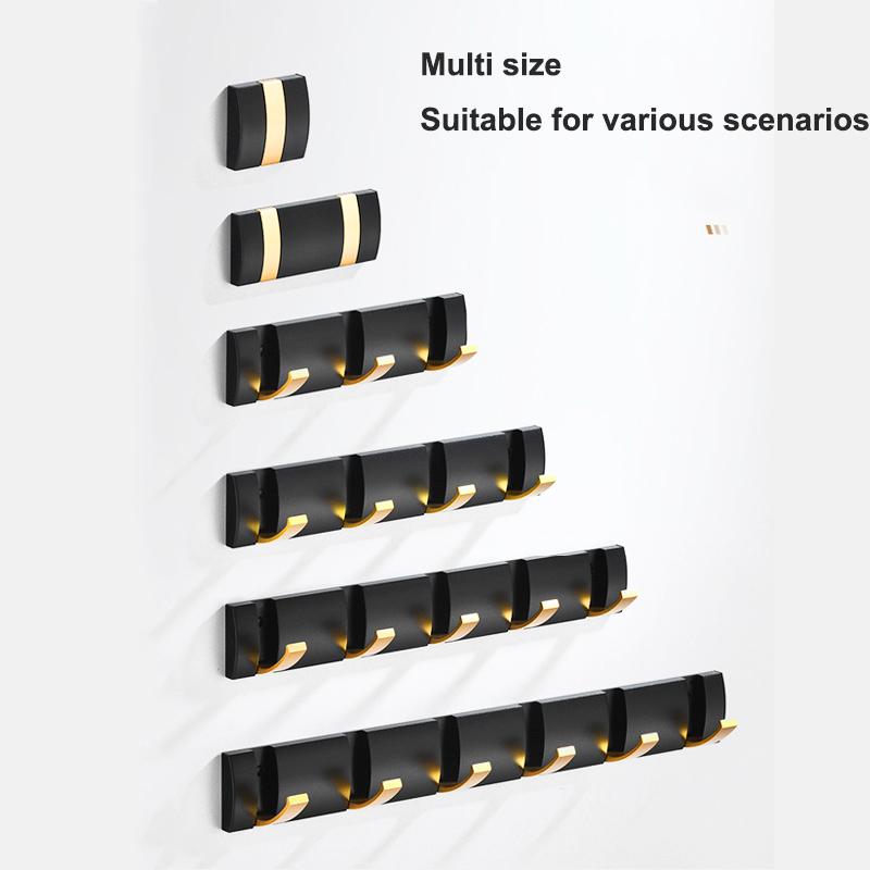 Coat Rack Wall Mount - Modern, Metal Wall Coat Rack Sturdy Wall Hook Rack Rail for Hanging Coat, Jacket, Clothes, Hat