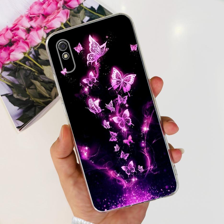 For Xiaomi Redmi 9A Case Redmi 9AT Stylish Painted Cover Clear Silicone Phone Case For Xiaomi Redmi 9A Sport Redmi9A T Soft Bags