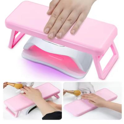 Comfortable Nail Arm Rest Foldable Plastic Nail Hand Rest Manicure Arm Rest Stand Hand Pillow Nail Art Accessories