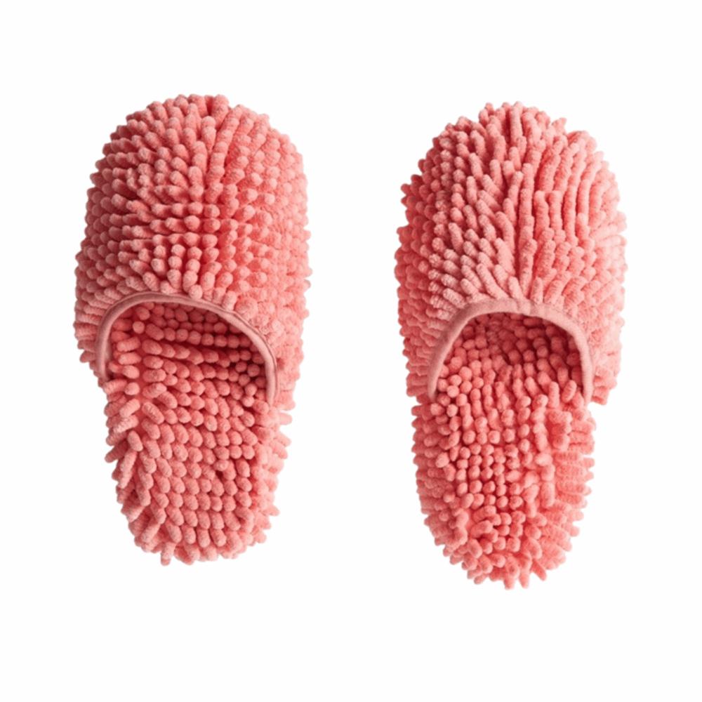

Washable Lazy People Wipe Floor Slippers Microfiber Dust Cleaning Slippers Bathroom красный