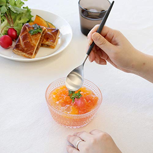 Cutipol MIO Black Silver Dessert Spoon MI08