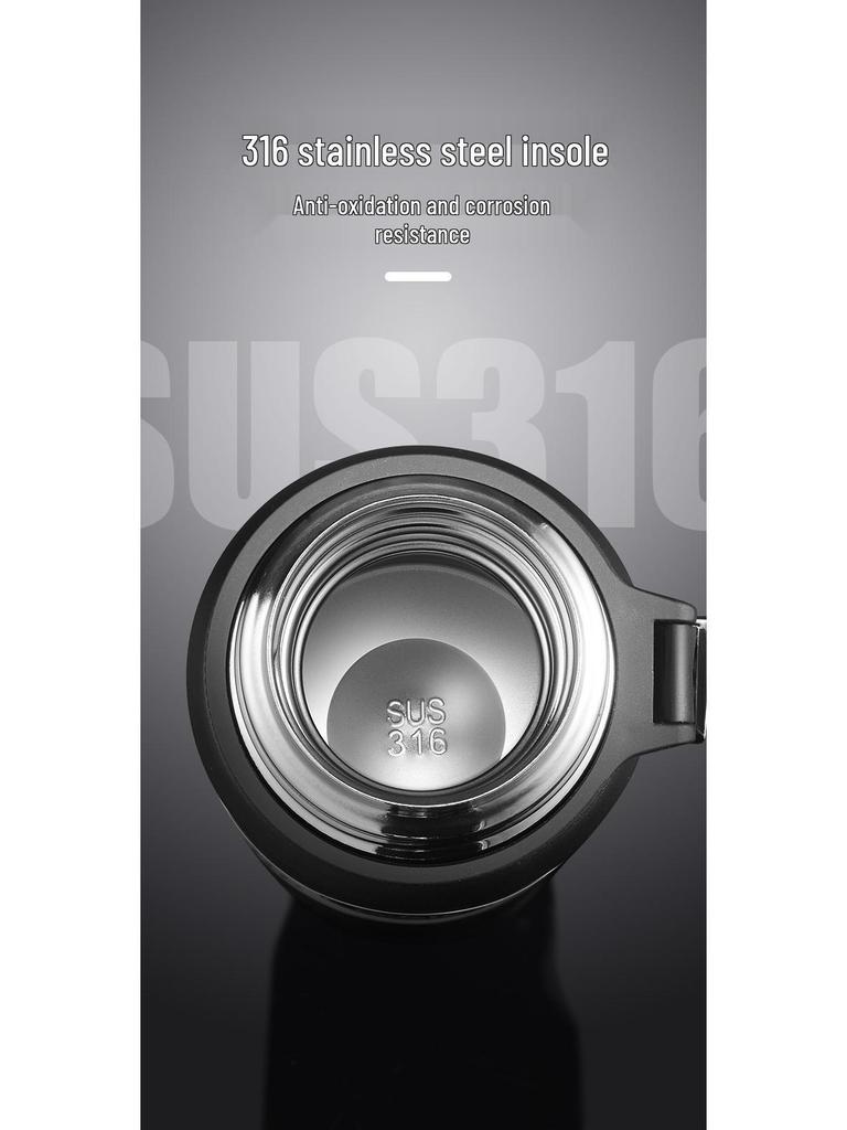 Premium 316 Stainless Steel Insulated Travel Tea Cup with Large Capacity and Water Separation