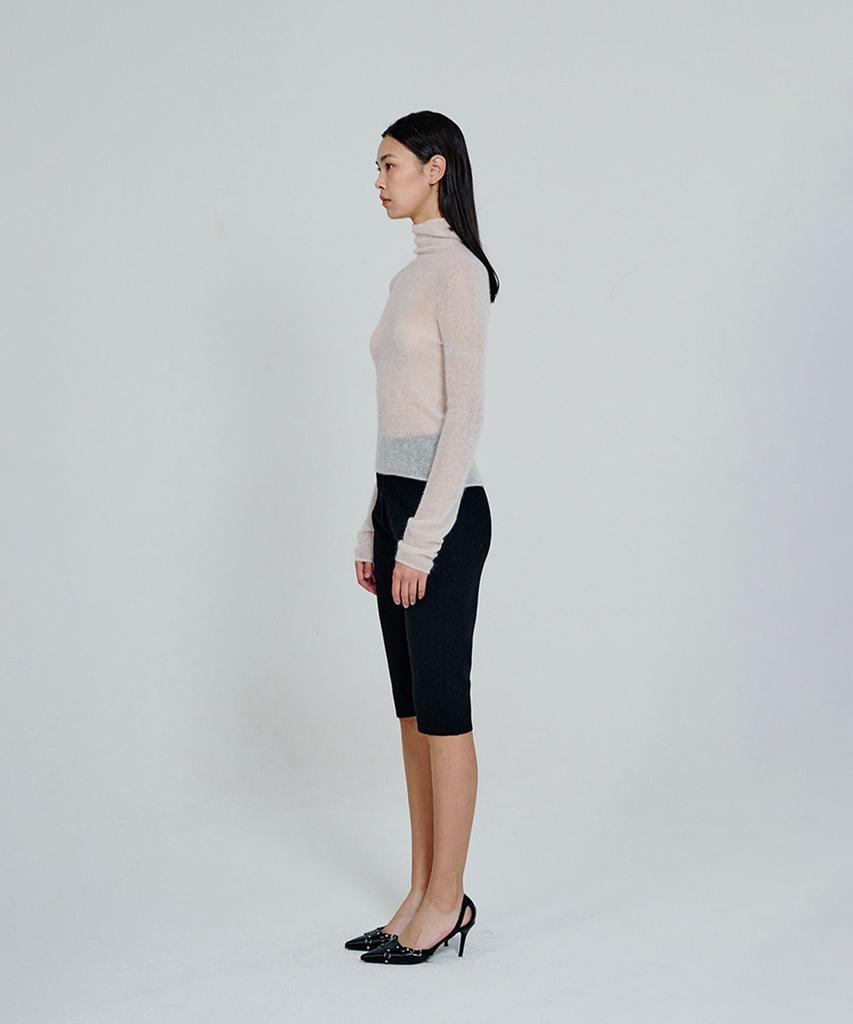 Deoaeteus Knit Capri Pants_Black