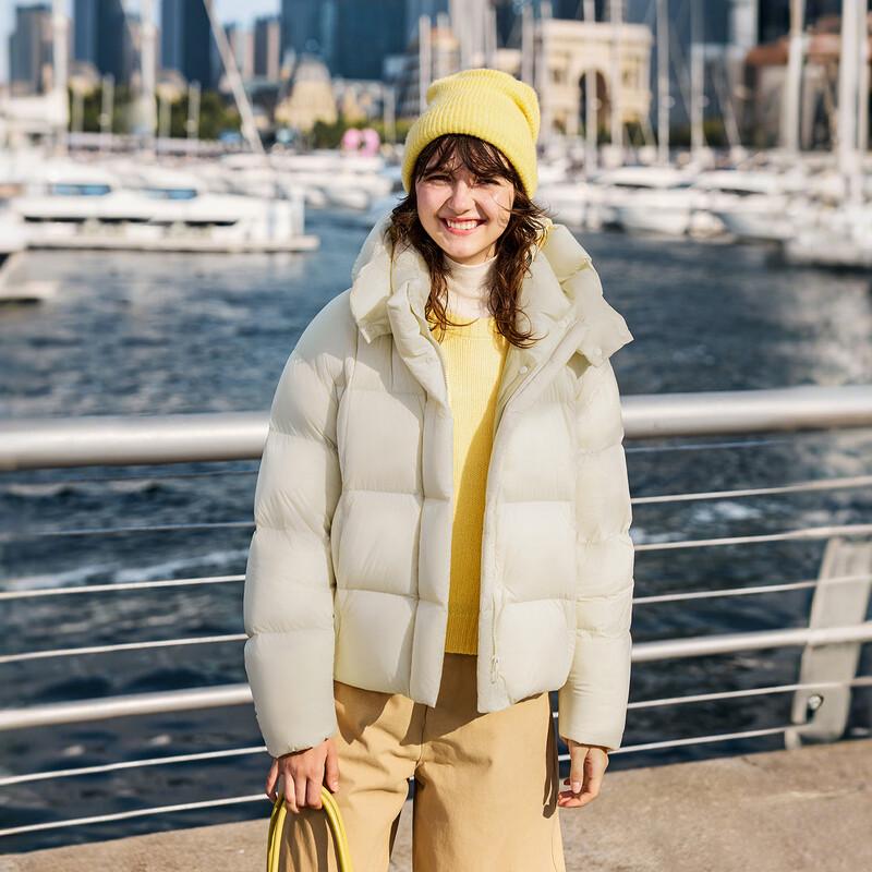 Tanboer Women's Short Detachable Hood Down Jacket 5530520D