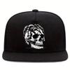Spider Skull Graphic Print Polyester Snapback Cap Unisex HipHop Adjustable Baseball Hat Casual Streetwear