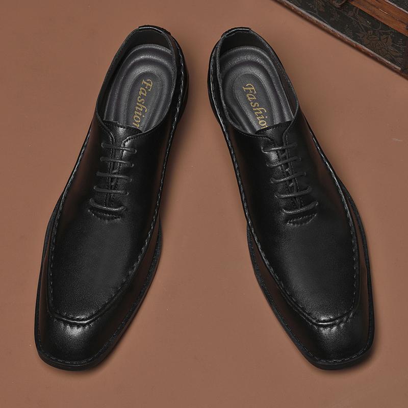 Fashion Genuine Leather Men's Casual Shoes New Arrival Male Oxford Shoes Hot Sale Formal Dress Footwear Versatile Walking Shoes Sneakers