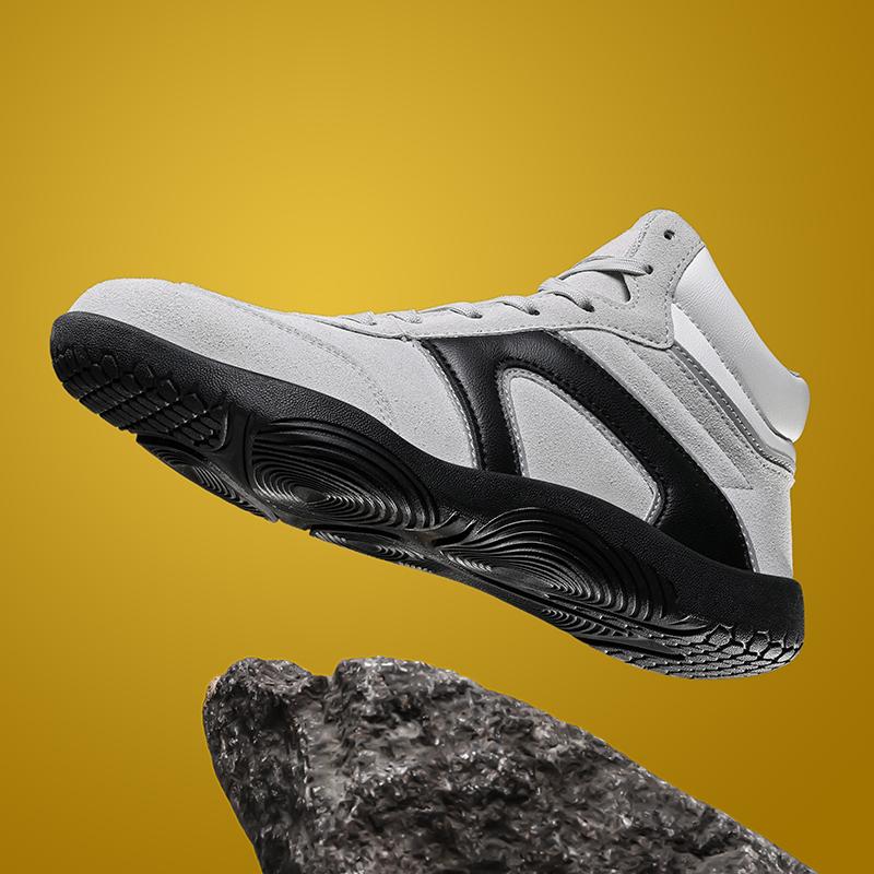 High-top Running Sports Shoes Women Elastic Casual Sneakers Fashion Lace-up Jogging Walking Shoes for Men Anti-slip