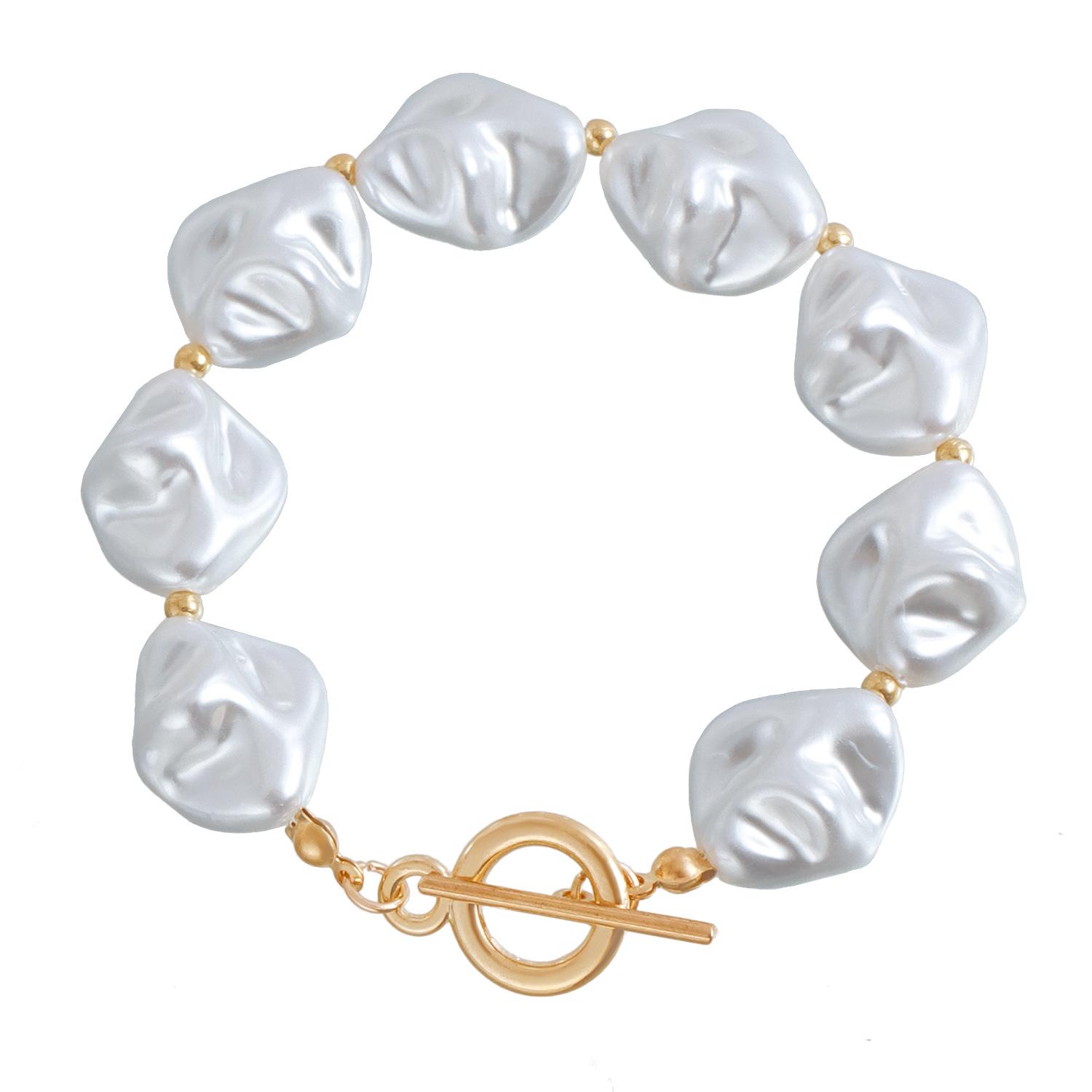 

Ожерелье из жемчуга неправильной формы в стиле ретро-барокко: Стильные и универсальные европейские и американские украшения