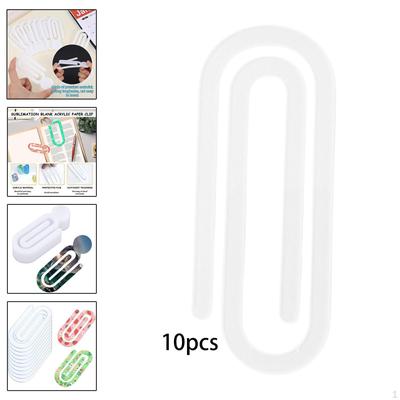 10 Stück Jumbo-Büroklammern Sublimations-Lesezeichen Mehrzweck-Wärmeübertragungsklammer