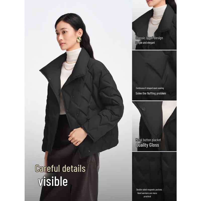 Bosideng B250134114 Short Stand-Collar Down Jacket