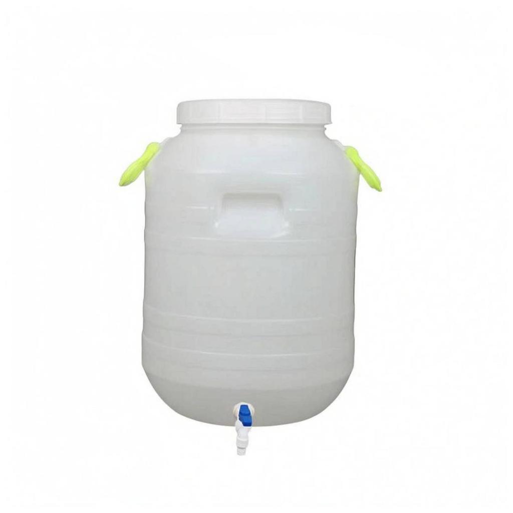 Storage Barrel with Inner Lid and Spigot Sturdy HDPE Water Bucket Portable Container for Liquid Storage
