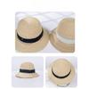 New Summer Rafia Fisherman Hat Pearl Mesh Webbing Beach Vacation Sun Protection Sunbath Hat