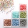 4mm Double Pointed Faceted Frosted Glass Beads DIY Handmade Creative Beading Loose Beads Bracelet Cell Phone Chain Accessories Lovely Colour