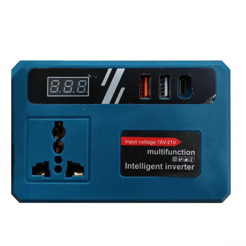 Multifunctional 120W Inverter DC18V21V to 220V AC for Small Appliances