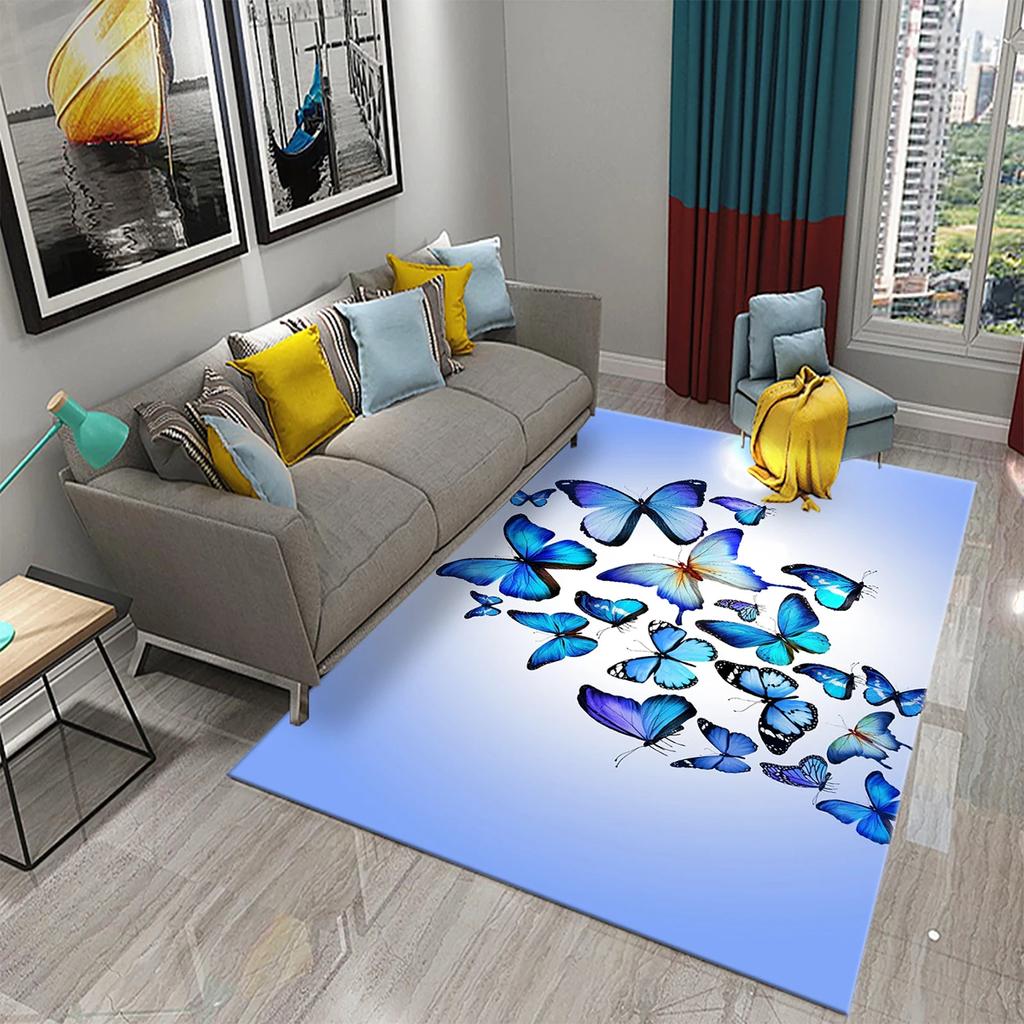 Covor fluture colorat 3D dormitor ușă de intrare covoraș decorativ Covoare pentru interior covoare pentru sufragerie covoare pentru baie Covoare anti-alunecare