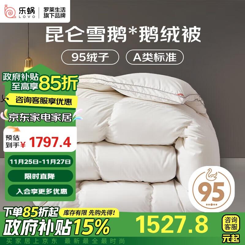 LOVO 95% White Goose Down Winter Duvet