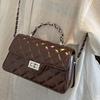 Summer new diamond chain bag high value shoulder bag messenger bag fashion small square bag