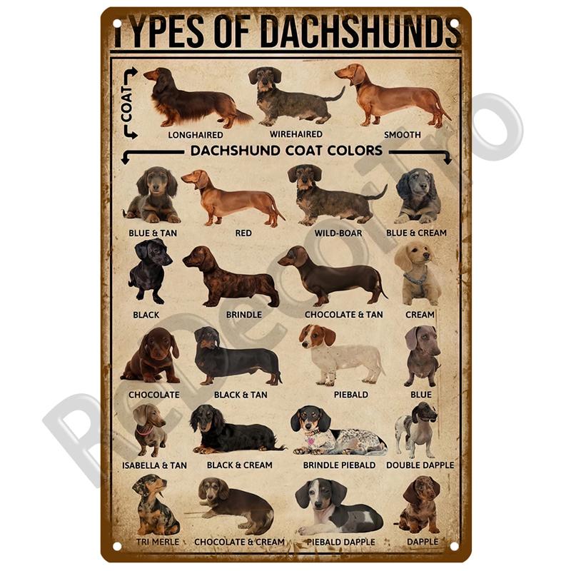 Metal Sign Home Decor Cat Dog Tin Sign Vintage Style Metal Wall Stickers Tin Plaque Retro Metal Poster Metal Plate For Man Cave