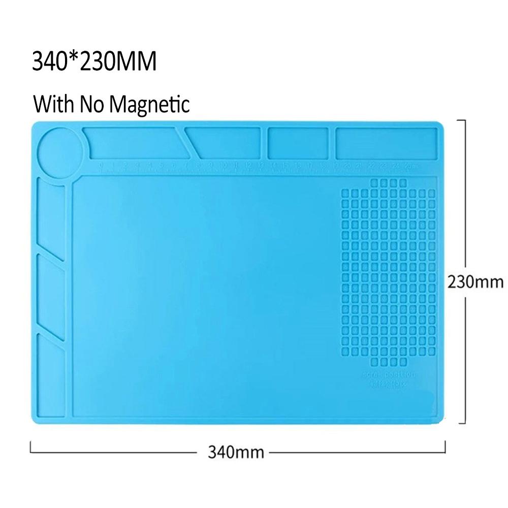 Heat Insulation Working Mat Repair Pad Welding Soldering Work Station Heat-resistant Desk Platform Silicon for Computer Phone