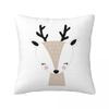Deer Beige Pillowcase Polyester Cushion Comfort Throw Pillow Sofa Decorative Cushions Used for Home Bedroom Living Room