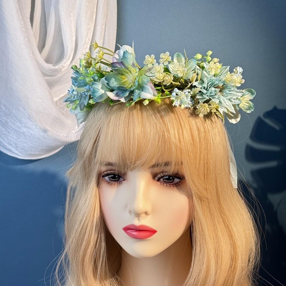 Forest Flower Wreath Flower Garland Headpiece Fashion Floral Headband Wedding