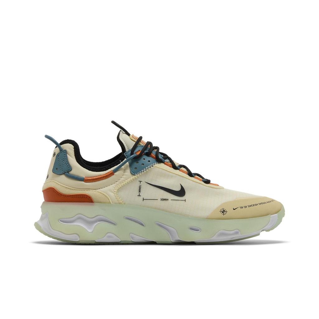 Nike React Live 'Schematic' (Unisex) Coconut Milk / Black / Light Dew / White Running Shoes DJ5206 103