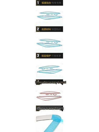 Zotye Z300 Stainless Steel Window Trim: Anti-Scratch Bright Strip Accessories