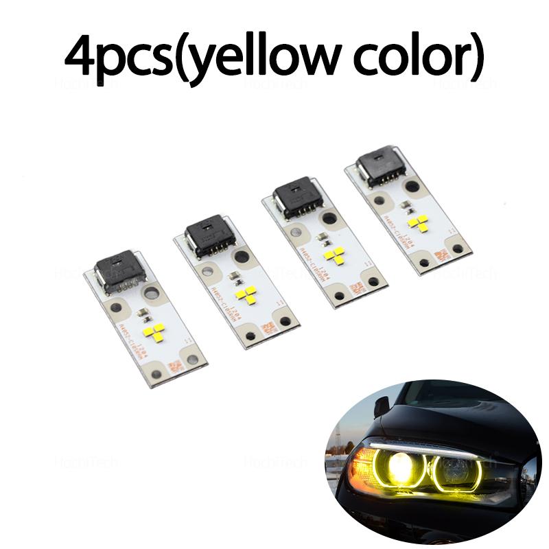 Yellow DRL Angel Eye LED Board Daytime Runnning Light for BMWX5 F15 X5M F85 2014 2015 2016 2017 2018 Headlight 63117263051