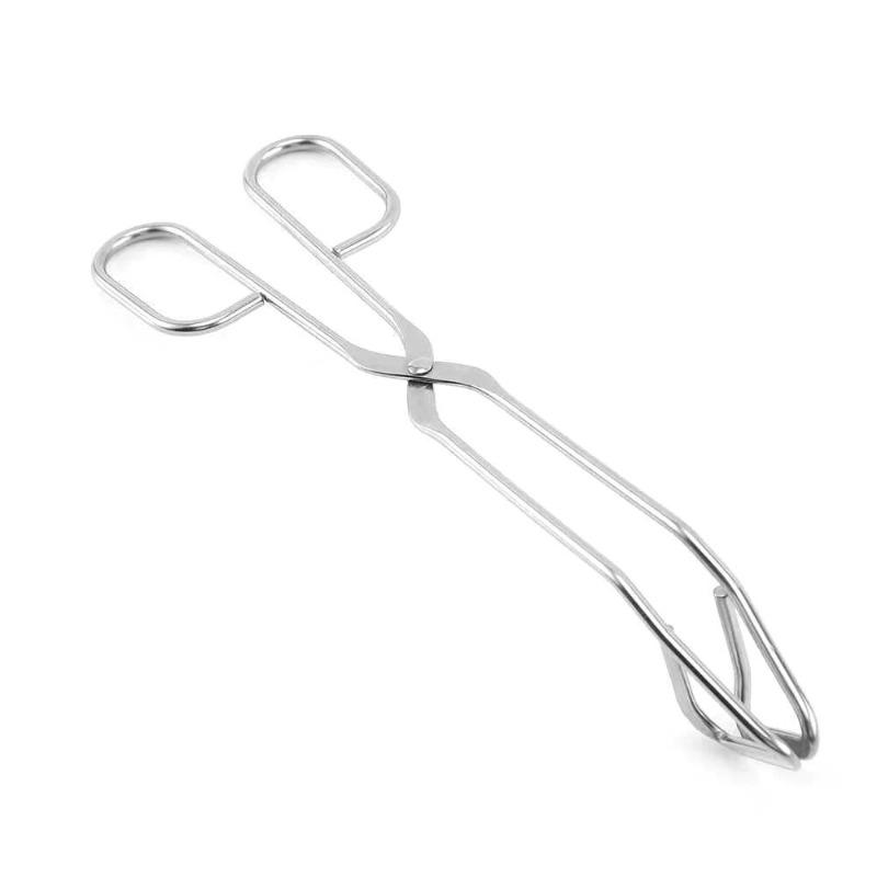 

Kitchen Triangle Tongs for Cooking Heavy Duty Stainless Steel Scissor-Shaped Serrated Serving Plier
