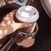 Adjustable Travel Beverage Container Foldable Car Cup Holder, Universal Door Mount Drink Stand with Hook Convenient Mounted Holder Clip, No-Drill