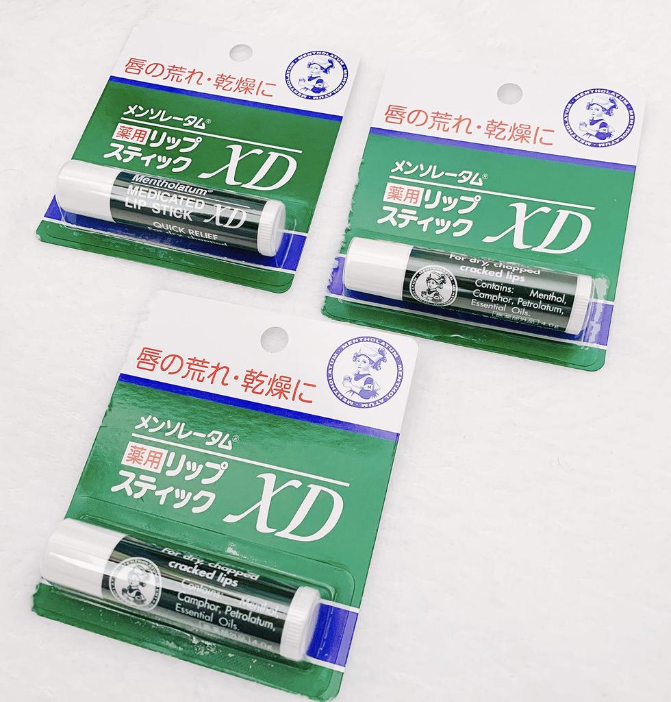 Mentholatum Medicated Lipstick XD 4g purchase of Nationwide delivery record included Quasi-drug [Bulk 3]