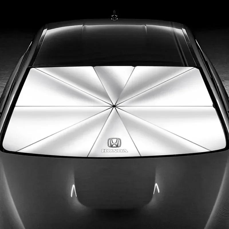 2025 Hot Car windshield Sunshade Foldable Umbrella Protector Parasol For Honda Civic XR-V HR-V City Accord Odyssey Spirior CRV J