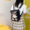 Cute Clear Ita Bag Lolita Backpack Kawaii Girl DIY Display Transparent Pocket Doll Tote Shoulder Handbag