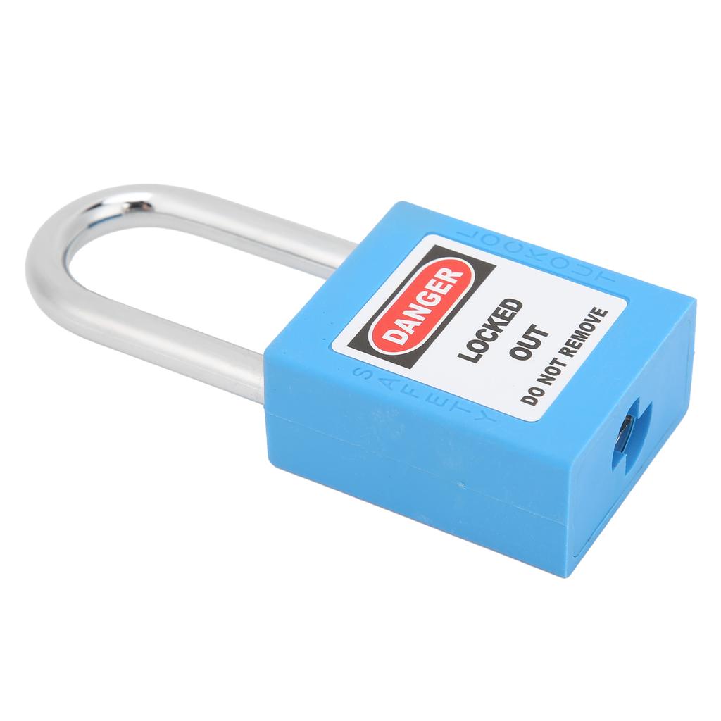 10 Sets 1.5in   Padlocks Steel Beam Insulated Anti Corrosion Lock for Industry Machine Manufacturing(Blue )