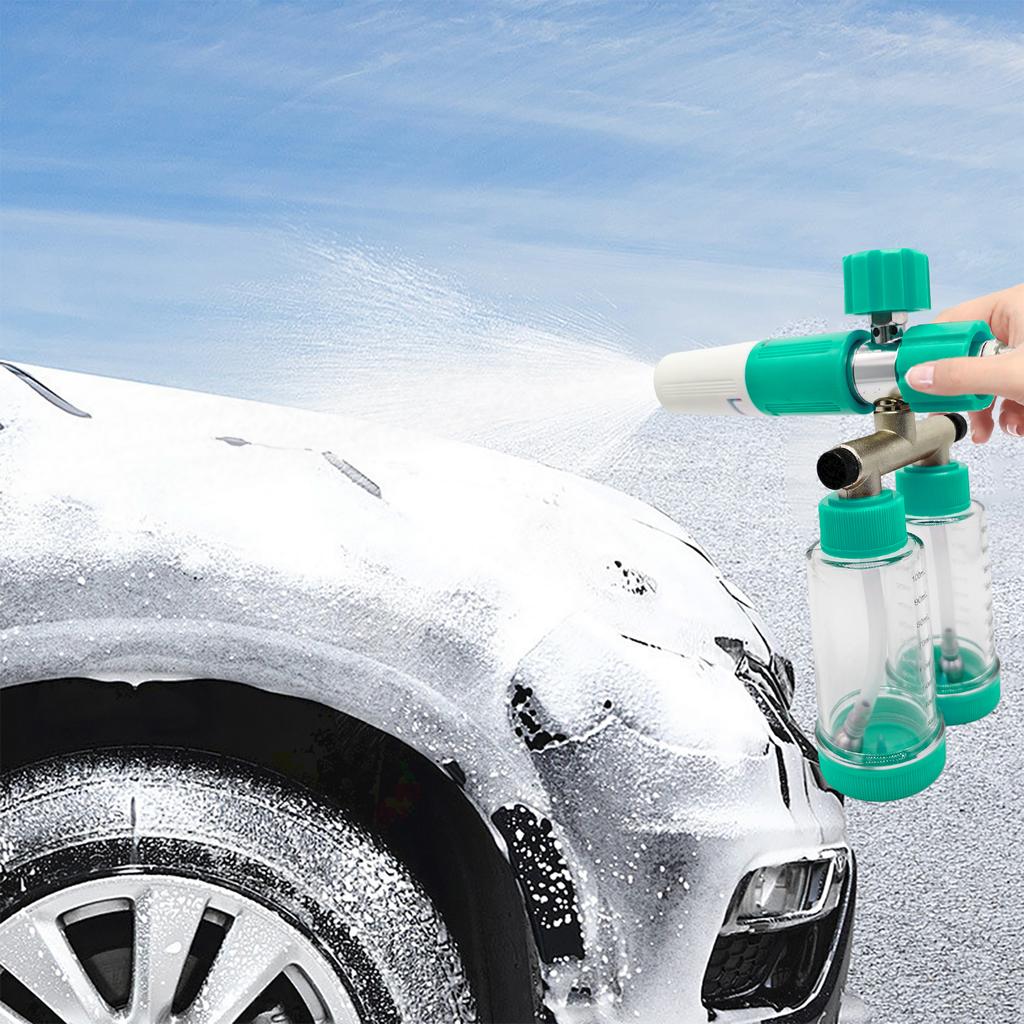 100ML Dual-Kettle Car Wash Foam Sprayer Detachable Handheld Soap Foam Spray Bottle High-Press Car Washer for Cleaning Cars SUVs