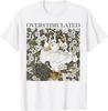 Overstimulated Duck Retro Floral Humor Style T-Shirt
