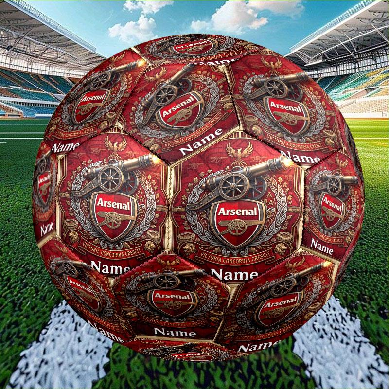 Custom Name Personalized Arsenal F.C Print Size 5 Soccer Ball Training & Match Football, for Team, Kicking, Gift for Football Enthusiasts