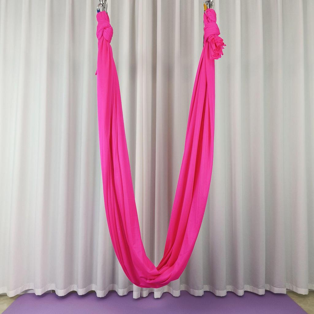Anti-Gravity Aerial Yoga Hammock 2.8x5m with Elastic Fabric and Hanging Straps