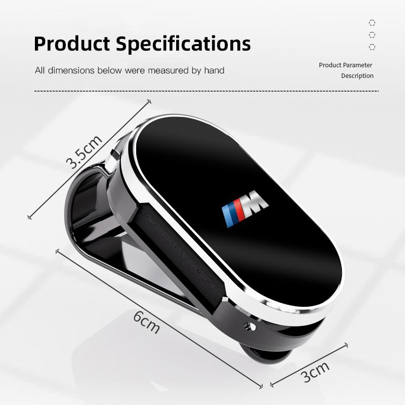 Car Logo Glasses Clip Sun Visor Eyeglasses Sunglasses Holder Auto Interior For BMW E46 E90 E60 F30 E39 E36 F20 G20 G30 E92 E87 jbhv81