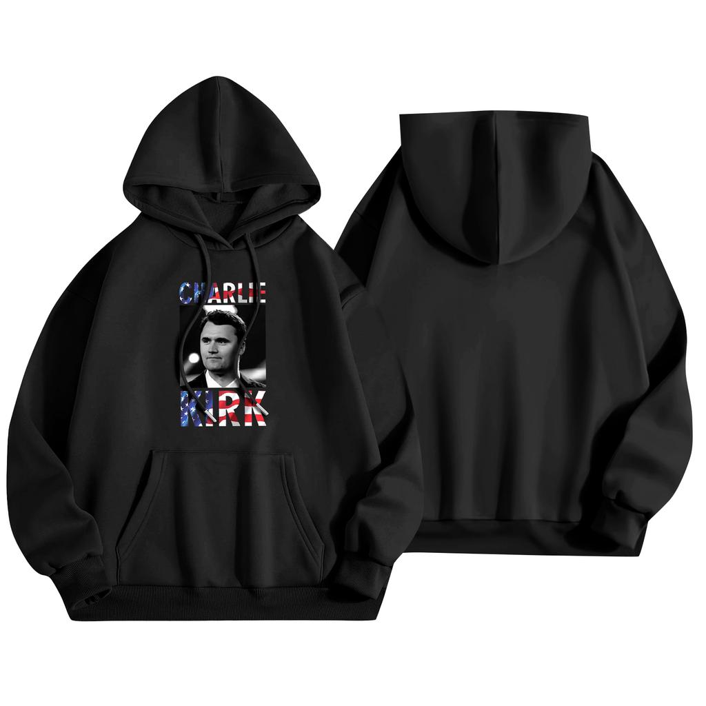 Unisex Fashion Lightweight Long Sleeve Pullover With Pockets  Print Hoodie