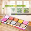 20 Color Ink Pads Rubber Stamps Finger Painting Craft Cardmaking
