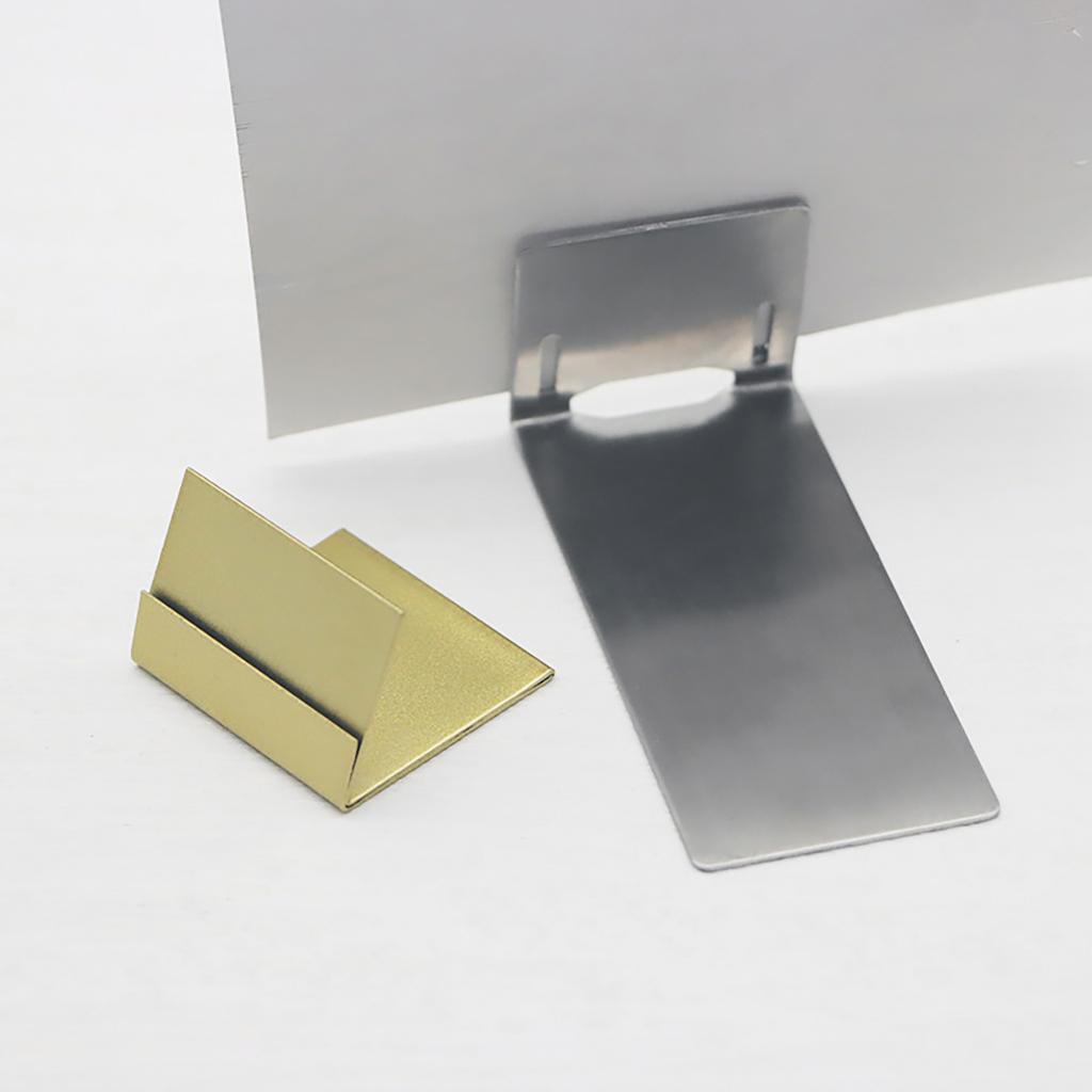 Pack Of 12 Place Card Stands Desktop Picture Holders Cellphone Display Rack Metal Restaurant Table Menu Holders