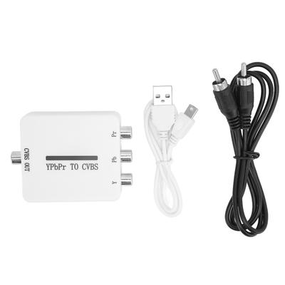 Video Konverter Mini YPbPr zu CVBS o Video Adapter für Projektoren Monitore Fernseher
