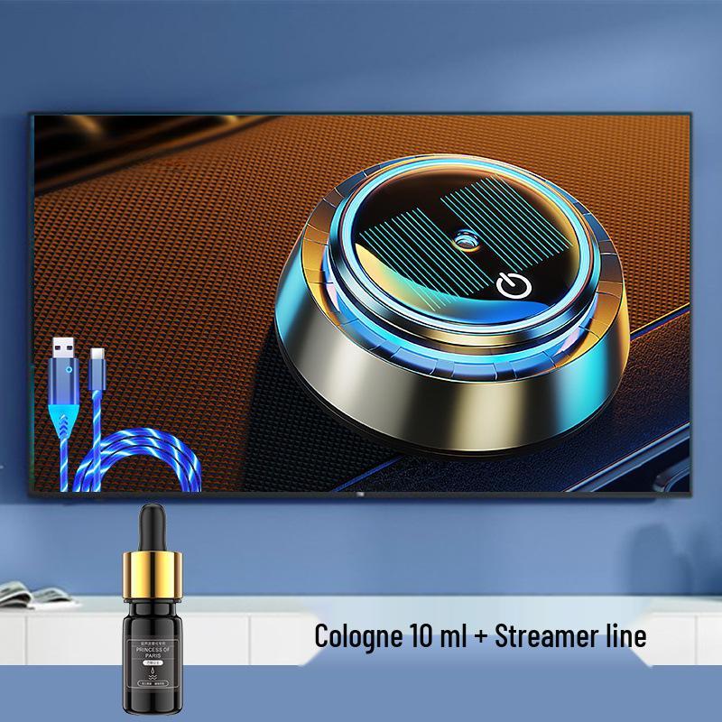 Smart Car Diffuser with Atmosphere Light - Long-lasting Fragrance and Deodorizing High-end Ornament