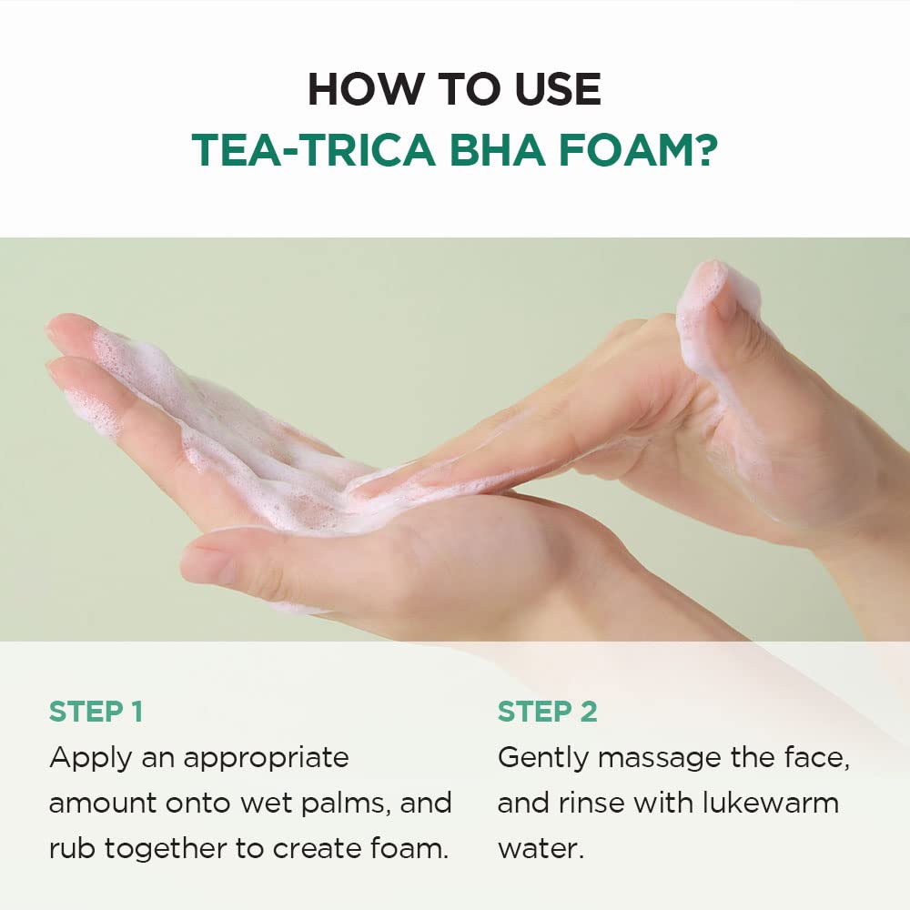 SKIN1004 BHA Cleansing Foam 125ml BHA Foam 125ml Skin Conditioning Facial Cleanser Tea-Trica / Tea-Trica /