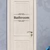 Removable Waterproof Bathroom Toilet Door Wall Decal Sticker Home DIY Decor