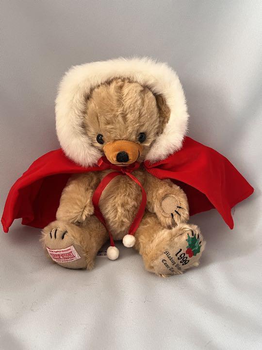 [USED] Merrythought Teddy Bear Christmas Cheeky 1999 Limited Edition