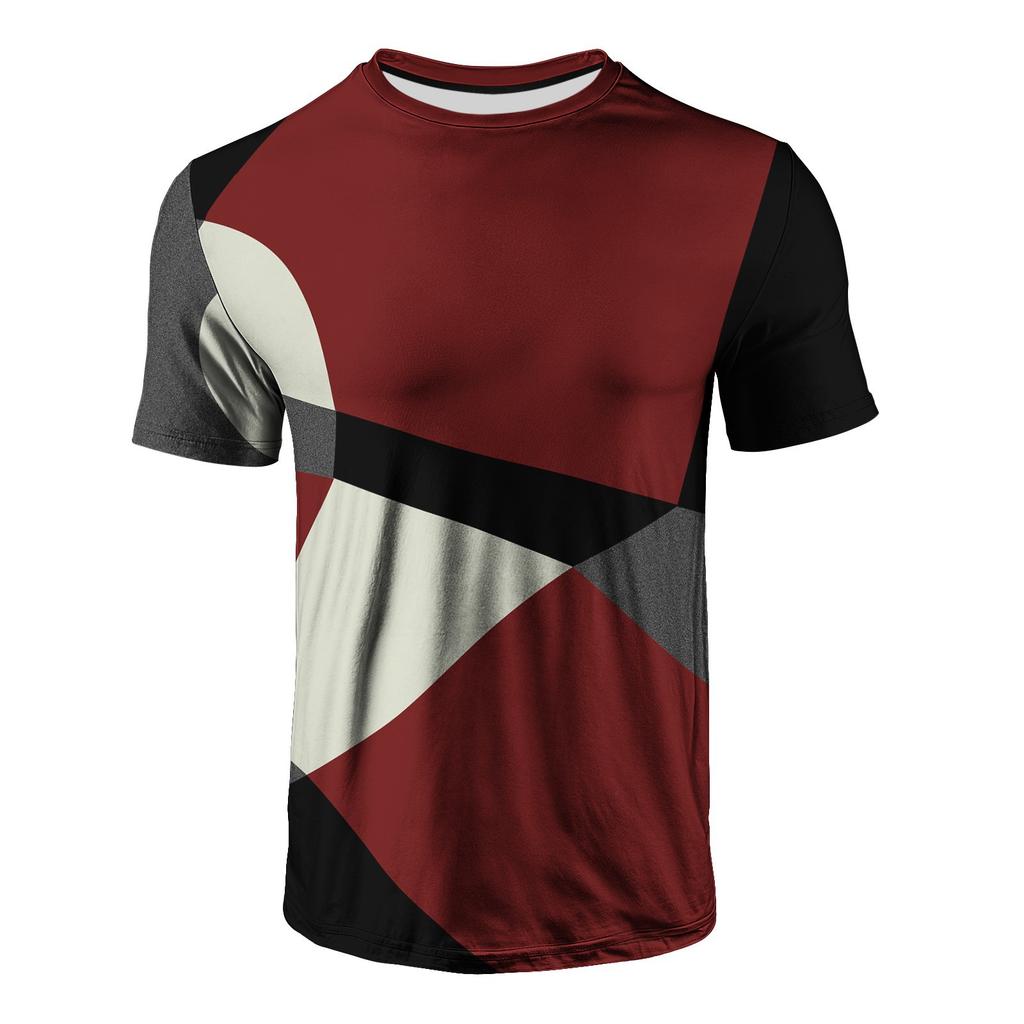 Fashion Colorful Abstract Art 3D Print T-Shirts Men Women Tees Short Sleeve Round Neck T Shirt Harajuku Top Men's Clothing