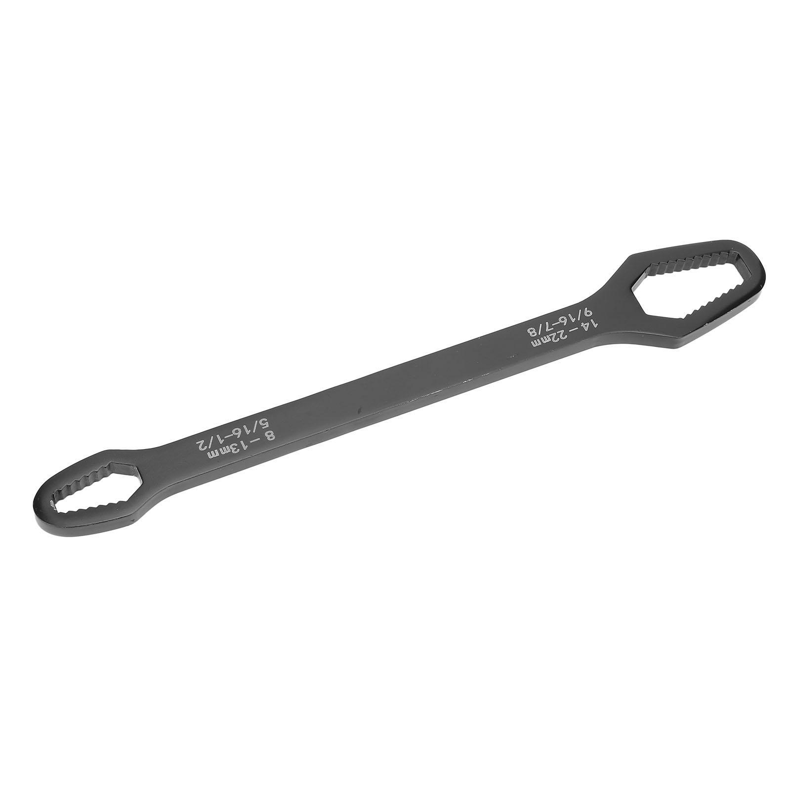 Самозатягивающийся гаечный ключ 8-22 мм Высокоуглеродистая сталь Самозатягивающийся Двусторонний Универсальный гаечный ключ для велосипеда Столярные работы Дом