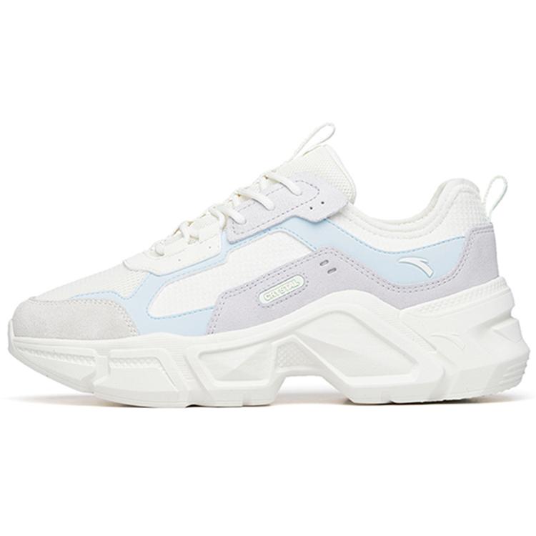 

Anta Cushioning, Wear Resistant Low top Casual Shoes Women s White Blue 122238887-5 35.5